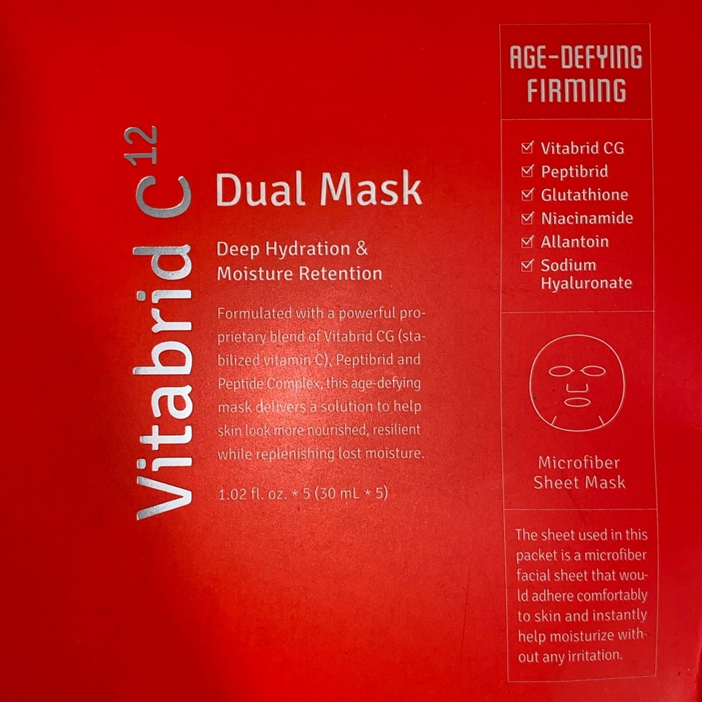 Brand new- Vitabrid C12 - Dual Mask Age Defying & Firming Mask